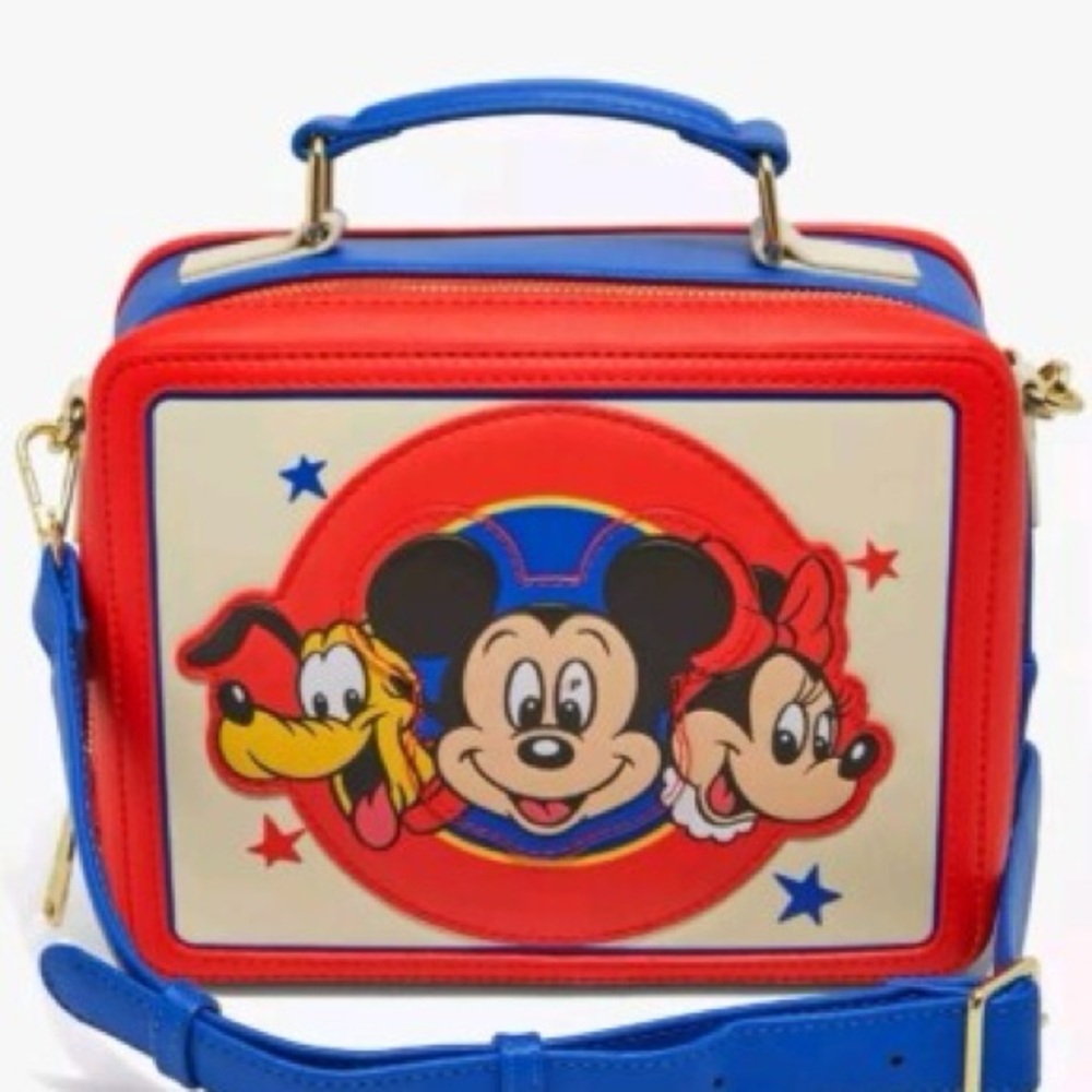 Loungefly Disney Mickey Mouse & Friends Classic Crossbody Bag - Picture 1 of 5